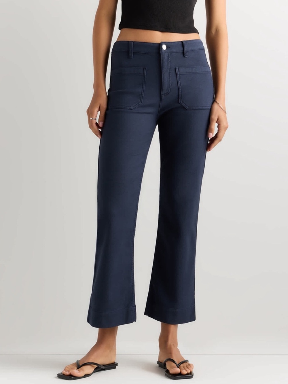 Quince Stretch Knit Wide Leg Pants